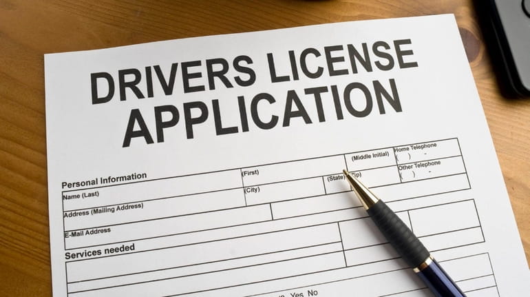 Application for a drivers license. Photo Credit: iStock. For Beth...