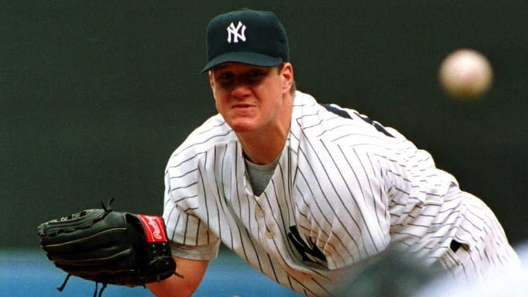 New York Yankees pitcher Jim Abbott throws a pitch during...