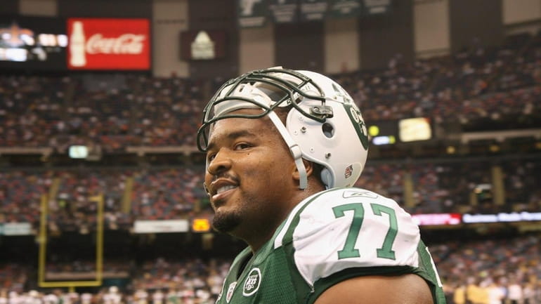 Defensive Tackle Kris Jenkins #77 of the New York Jets...