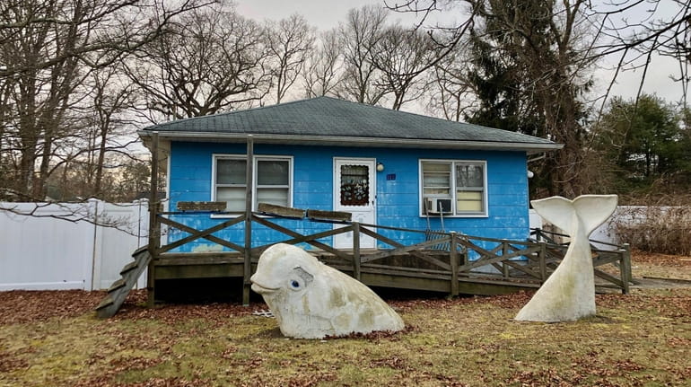 "Bella the Whale" stays with this Mastic Beach house for...