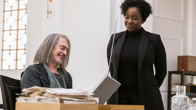 Steve Buscemi and Lolly Adefope in "Miracle Workers."