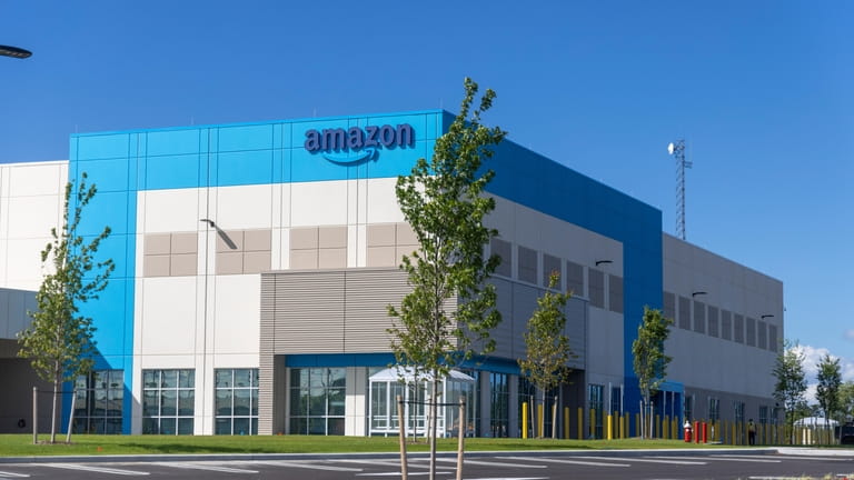 The Amazon warehouse in Syosset, at the former Cerro Wire site,...