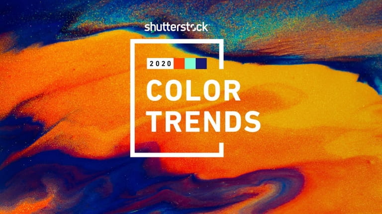 Shutterstock Color Trends for 2020 are deeper hues including Lush Lava (a...