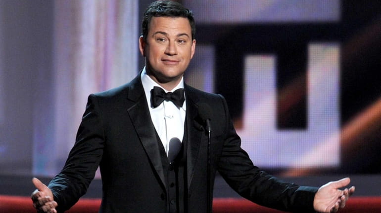 Host Jimmy Kimmel speaks onstage during the 64th Annual Primetime...