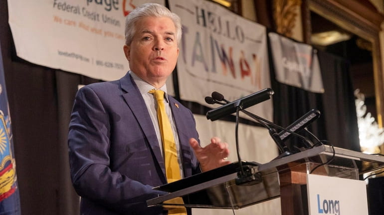 Democratic Suffolk County Executive Steve Bellone on Wednesday vetoed a...