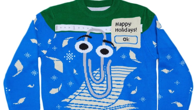 Microsoft is selling an "ugly holiday sweater" featuring Clippy, the...
