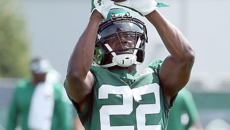 Jets safety Tony Adams at training camp in Florham Park, N.J., on July...