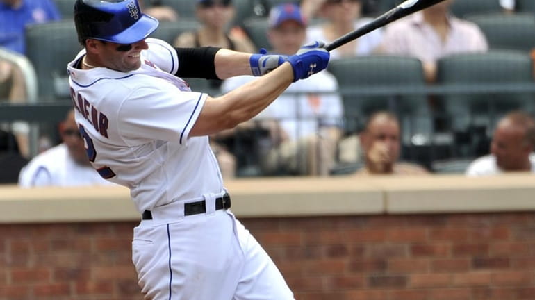 Mets' Jeff Francoeur hits a two-run home run off of...