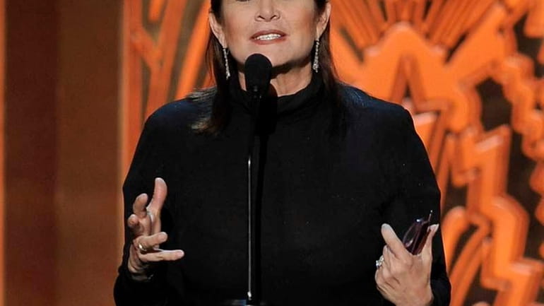 Carrie Fisher speaks during the AFI Life Achievement Award Honoring...