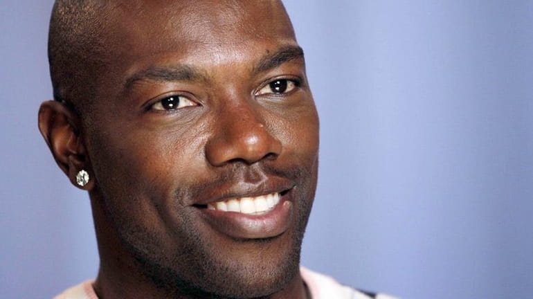 Terrell Owens answers questions in New York. (July 13, 2010)
