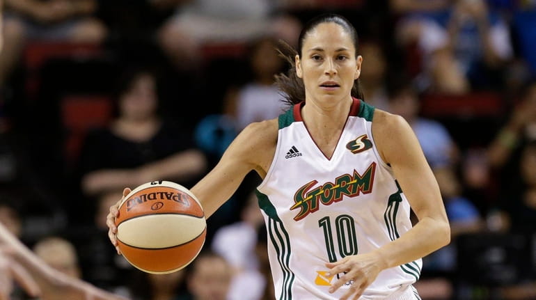 Sue Bird of the Seattle Storm, who is from Syosset,...