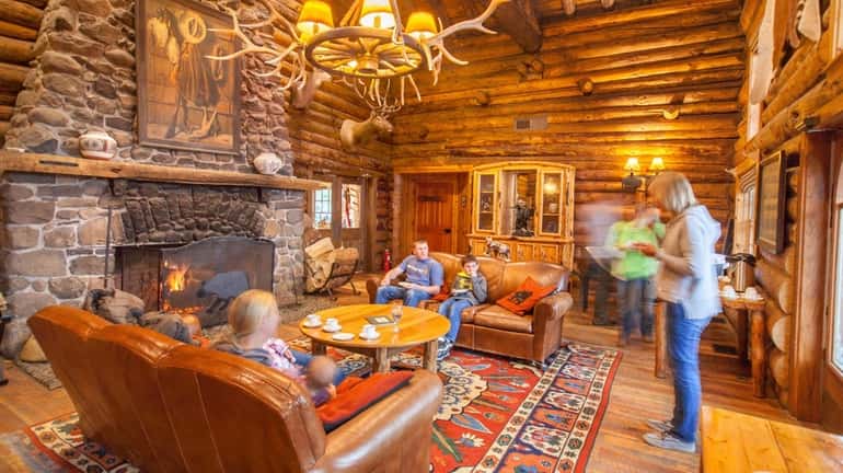 The Tea Room at Brooks Lake Lodge in Dubois, Wyoming.