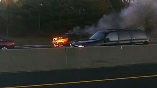 The car fire was reported at 7:47 a.m. Thursday near...