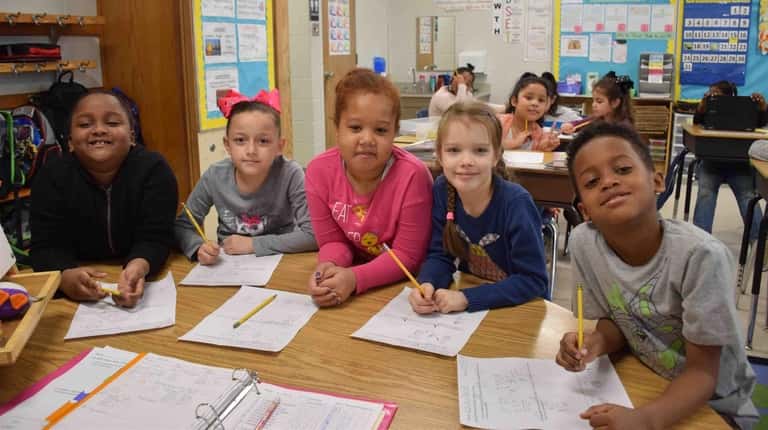 Second-graders in Jackie Oquendo's class at Susan E. Wiley Elementary...