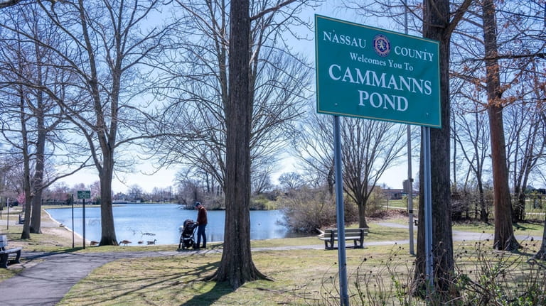 Cammanns Pond Park offers shoreline fishing for white perch and...