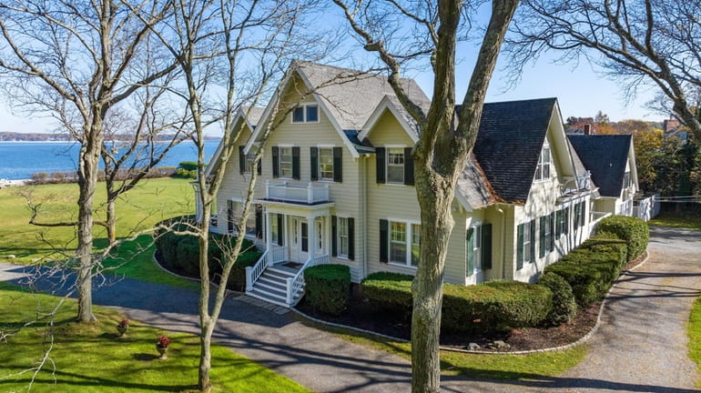 This Huntington Bay Colonial is on the market for $3.6...