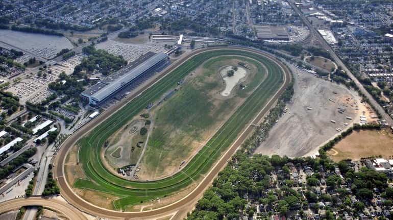 Aerial view of  Belmont Park in Elmont May 30, 2015.