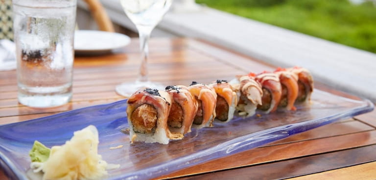 A Beauty and the Beast sushi roll can be served on...
