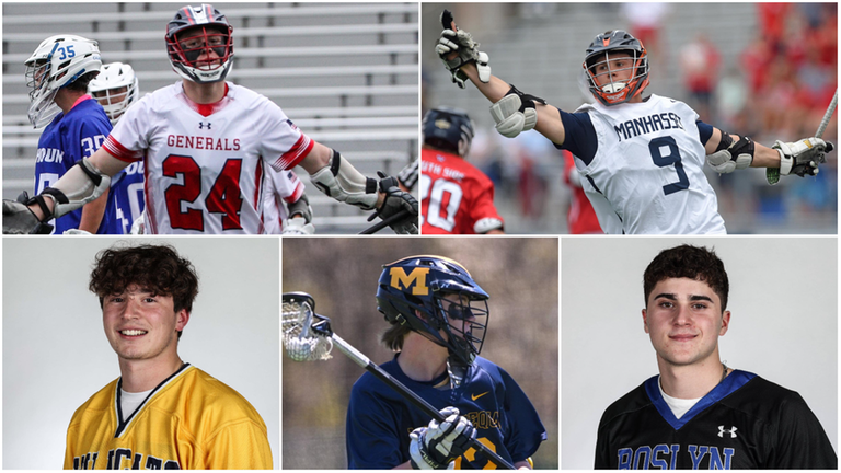 (Clockwise from top left) Joey Forchelli of MacArthur, Cal Girard of Manhasset, Alex Gatto...