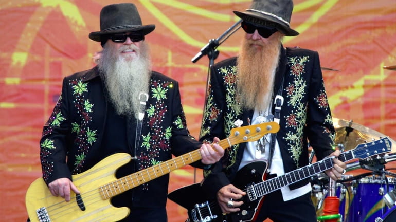 Dusty Hill, left, and Billy Gibbons of ZZ Top perform...