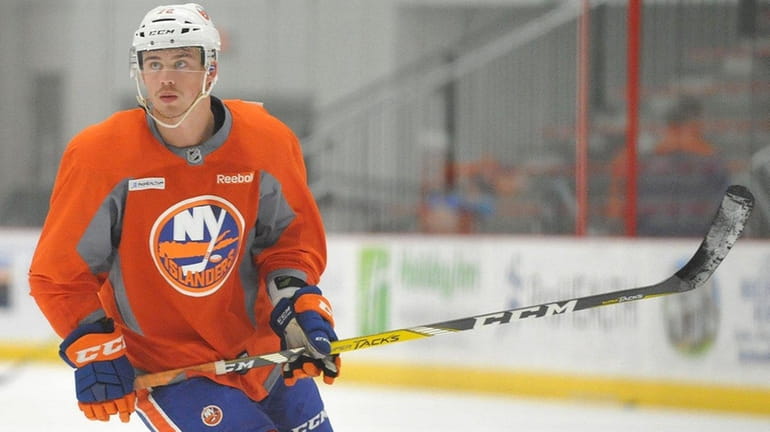 Anthony Beauvillier skates during Islanders prospect minicamp at Northwell Health...