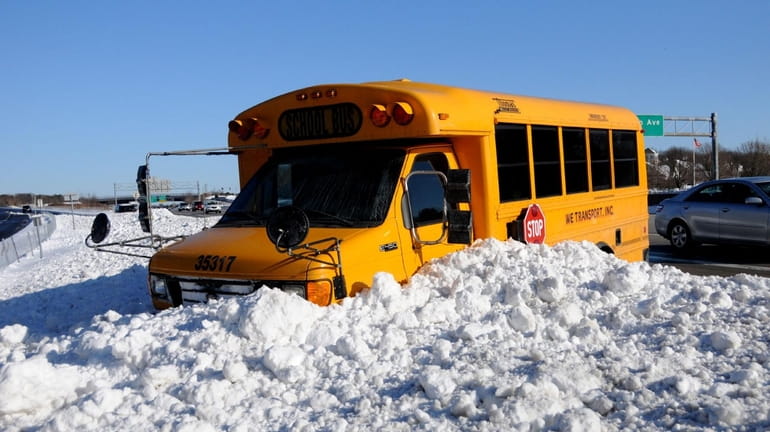 A school bus went out of control on Monday on...