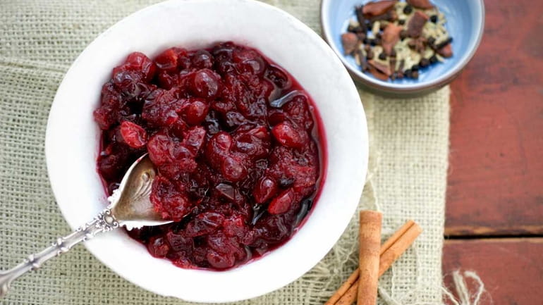Cranberry sauce with Chinese five-spice.