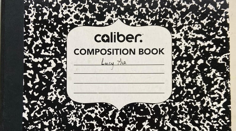 Lucy's notebook.