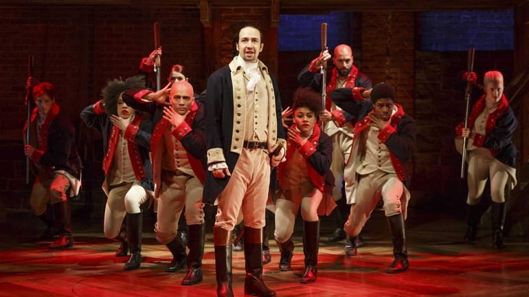 Lin-Manuel Miranda and the company star in the Broadway production...