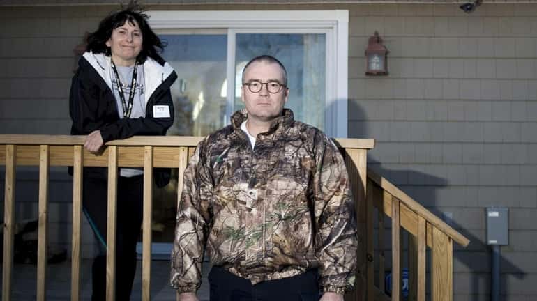 Scott Barden and his wife Christine, of Oakdale, received permits...