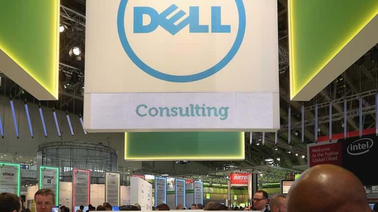 Dell showed its latest laptop at a trade fair in...