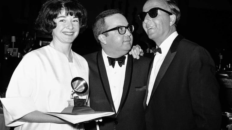 Allan Sherman, center, with wife Dee, and jazz pianist George...