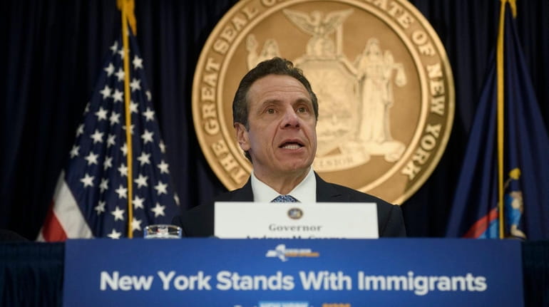 Gov. Andrew M. Cuomo, at his Manhattan office on Wednesday,...