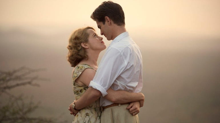Claire Foy and Andrew Garfield star in "Breathe."