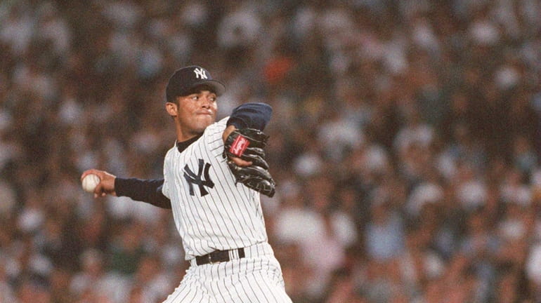 Mariano Rivera earned his first postseason victory in Game 2...