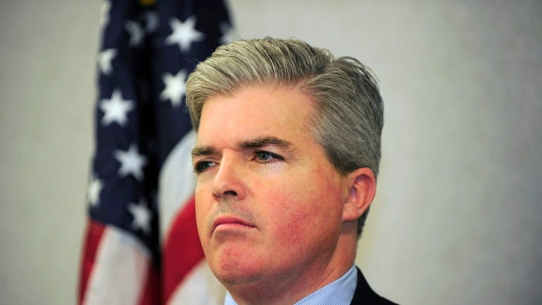 County Executive Steve Bellone Tuesday during discussions of the county...