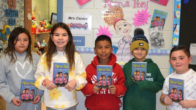 Hampton Bays Elementary School students participated in Hampton Bays Reads...