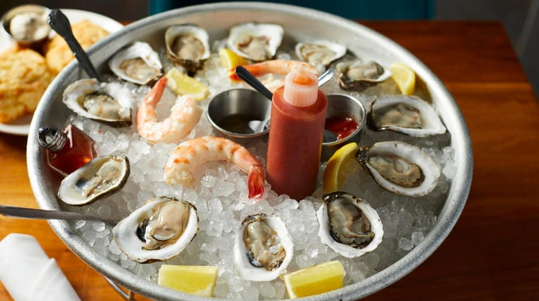 A dozen oysters at Salt & Barrel in Bay Shore.