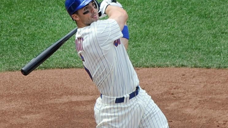 The Mets' David Wright connects for a two-run homer in...