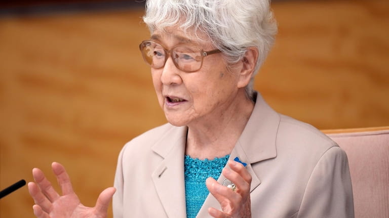 Sakie Yokota, mother of Megumi Yokota, one of the Japanese...