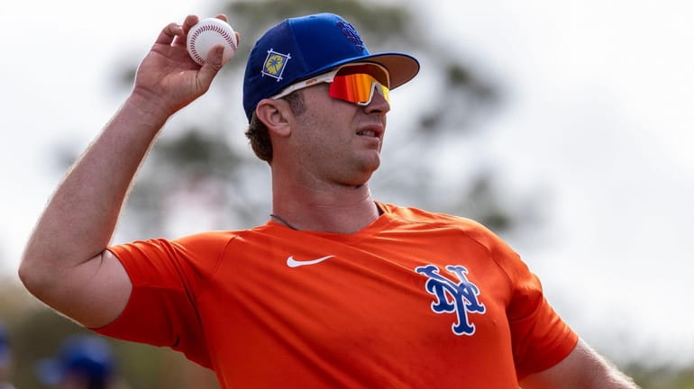 Mets infielder Pete Alonso at spring training camp on March 15 in...