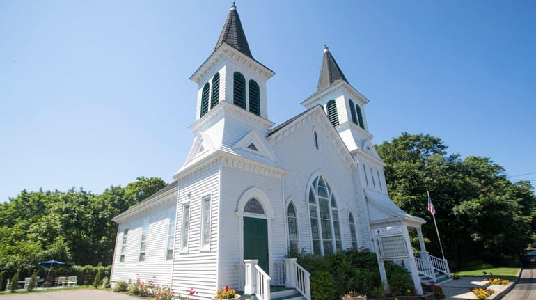 A church on Main Road in East Marion. The hamlet's...
