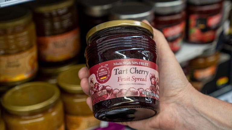 Tart cherry fruit spread, a product from Europe, can be...