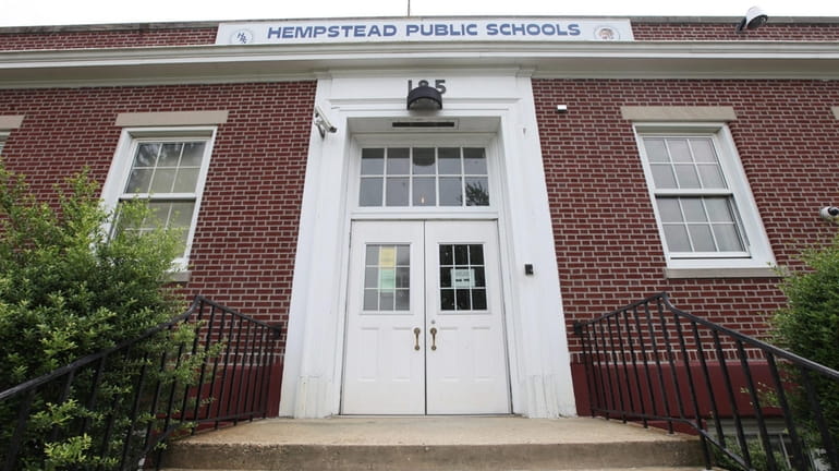The exterior of the Hempstead Public School District's administration office