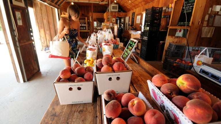 Fresh peaches and other homemade goodies are available in abundance...