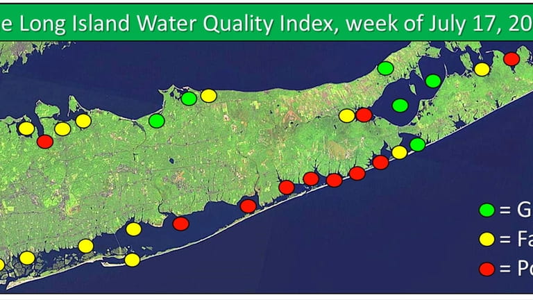 The Long Island Marine Monitoring Network samples water every week...