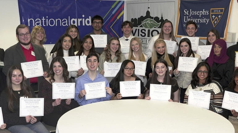 The winners of this year’s Long Island Youth Summit pictured...