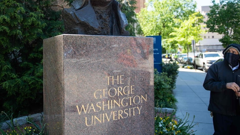 The campus of George Washington University in Washington, DC on May 07,...