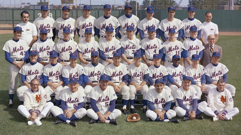 The Met baseball team poses in 1969. 