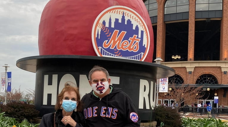 Jeff and Claudia Stern outside of CitiField on Wednesday, April...